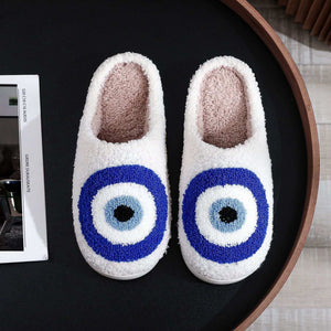 Evil eye slippers