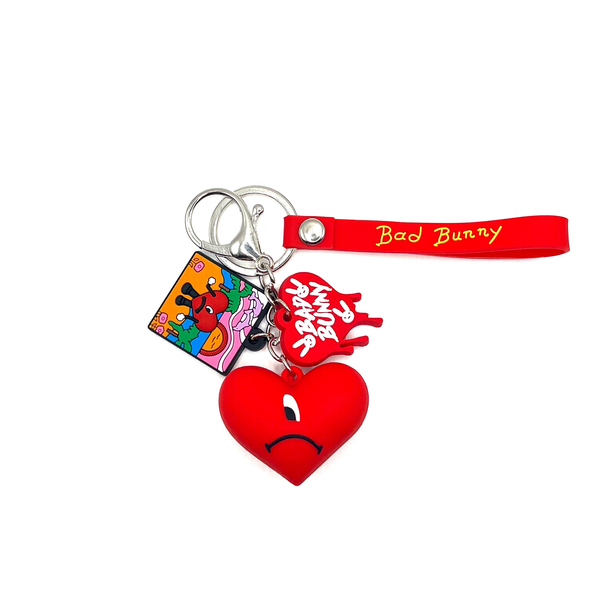 Bad Bunny Heart Keychain